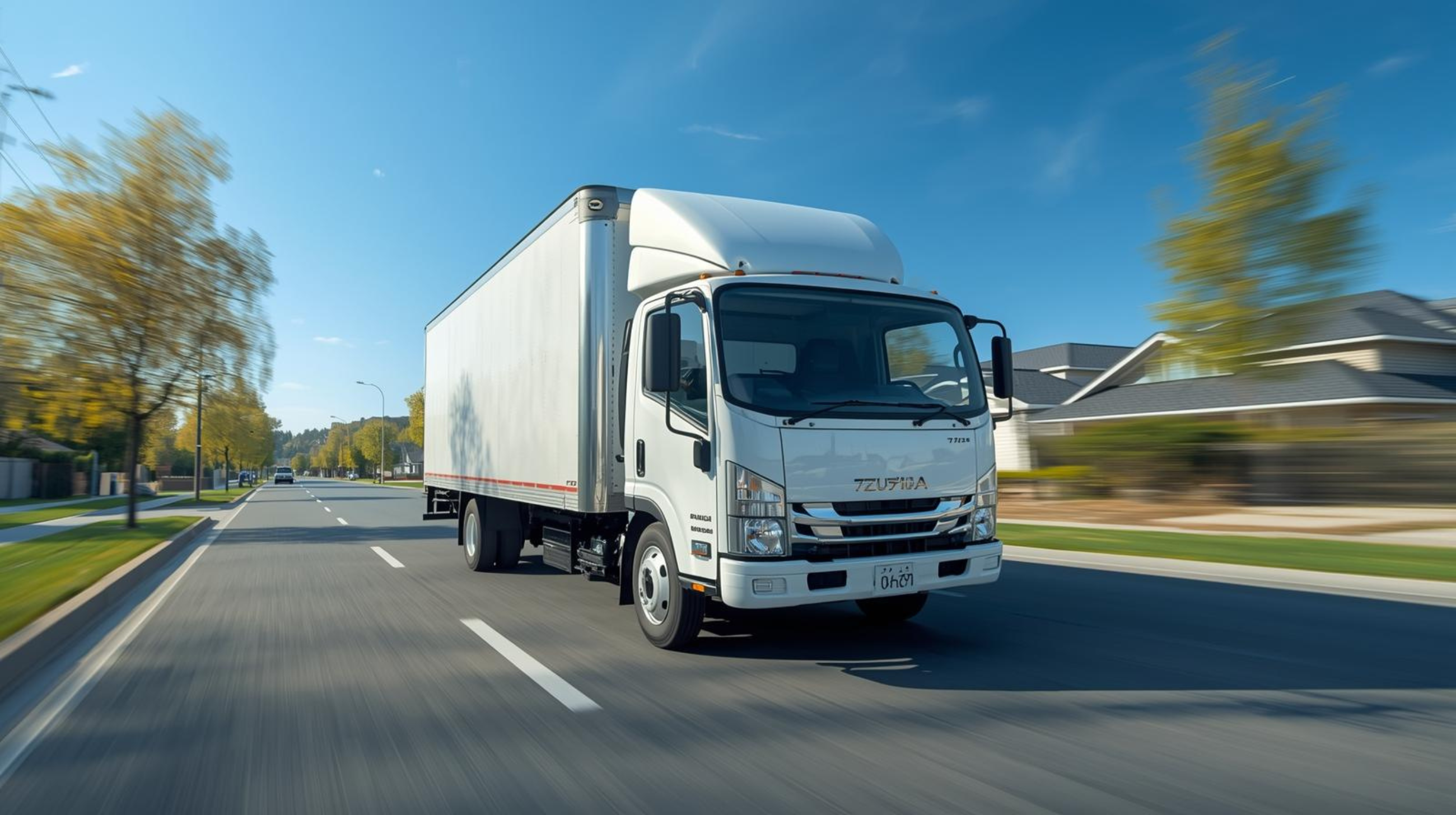 トラック運送・荷物配送の様子