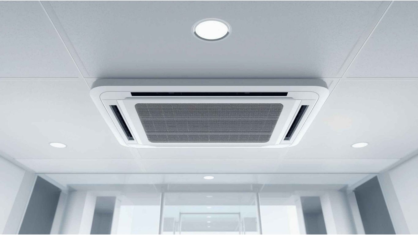 業務用エアコン設置作業